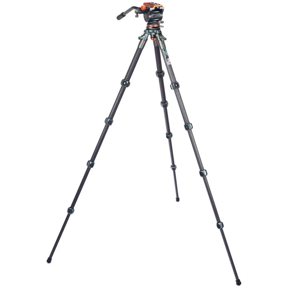 3 Legged Thing Jay Carbon Fiber Tripod with Quick Leveling Base and AirHed Cine-S Fluid Head System - Image 5