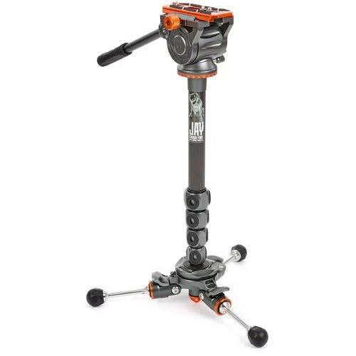 3 Legged Thing Legends Jay Carbon Fiber Tripod System with Quick Leveling Base & AirHed Cine-V Fluid Head - Image 5