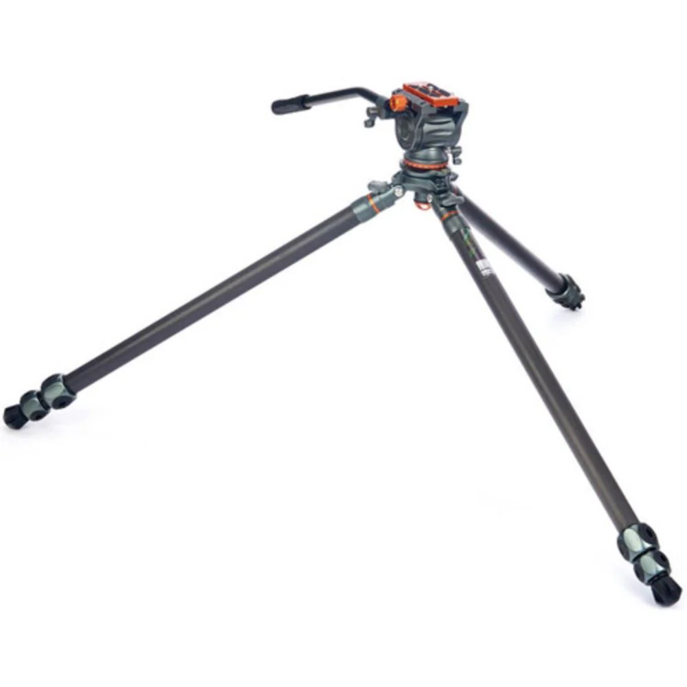 3 Legged Thing Mike Carbon Fiber Tripod with Quick Leveling Base and AirHed Cine-A Fluid Head System - Image 2