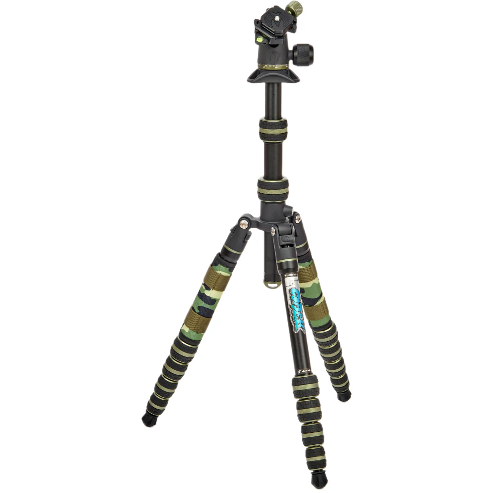 3 Legged Thing - Punks Corey 2.0 Tripod Kit with AirHed Neo 2.0 Twist Lock QR Ballhead (Black/Green) - Image 2