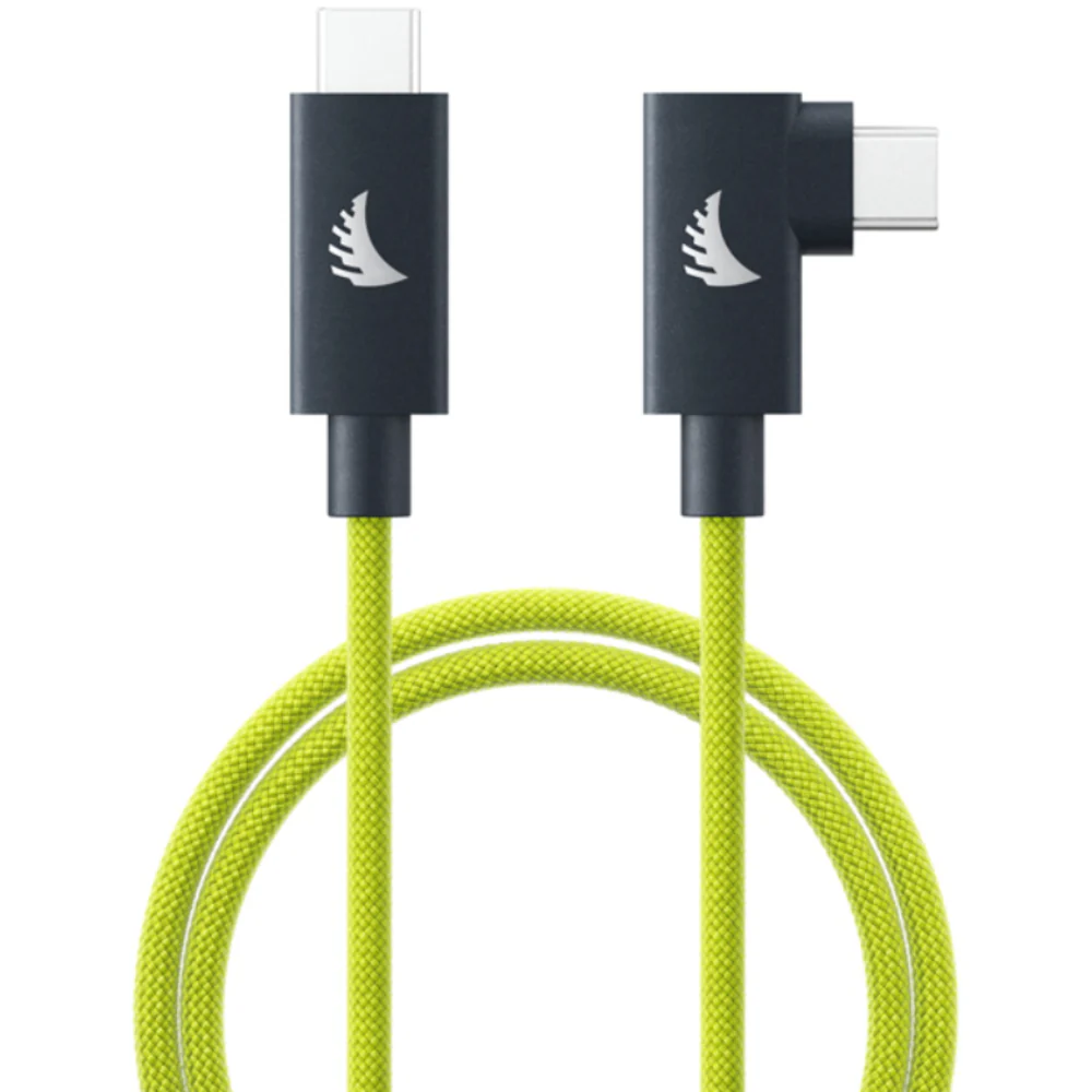Angelbird USB-C 4.0 Solid Flex Cable Right-Angle Lime 32cm / 1ft