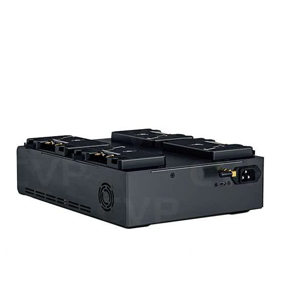 Anton Bauer Charger LP4 Quad Gold Mount low profile priority-based simultaneous four position - Image 2