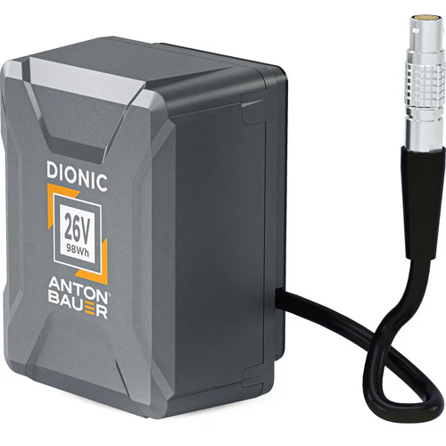 Anton Bauer Plate 26V Gold Mount Plus for with lemo connection to power ARRI Alexa Mini w/ Dionic 26V - Image 2