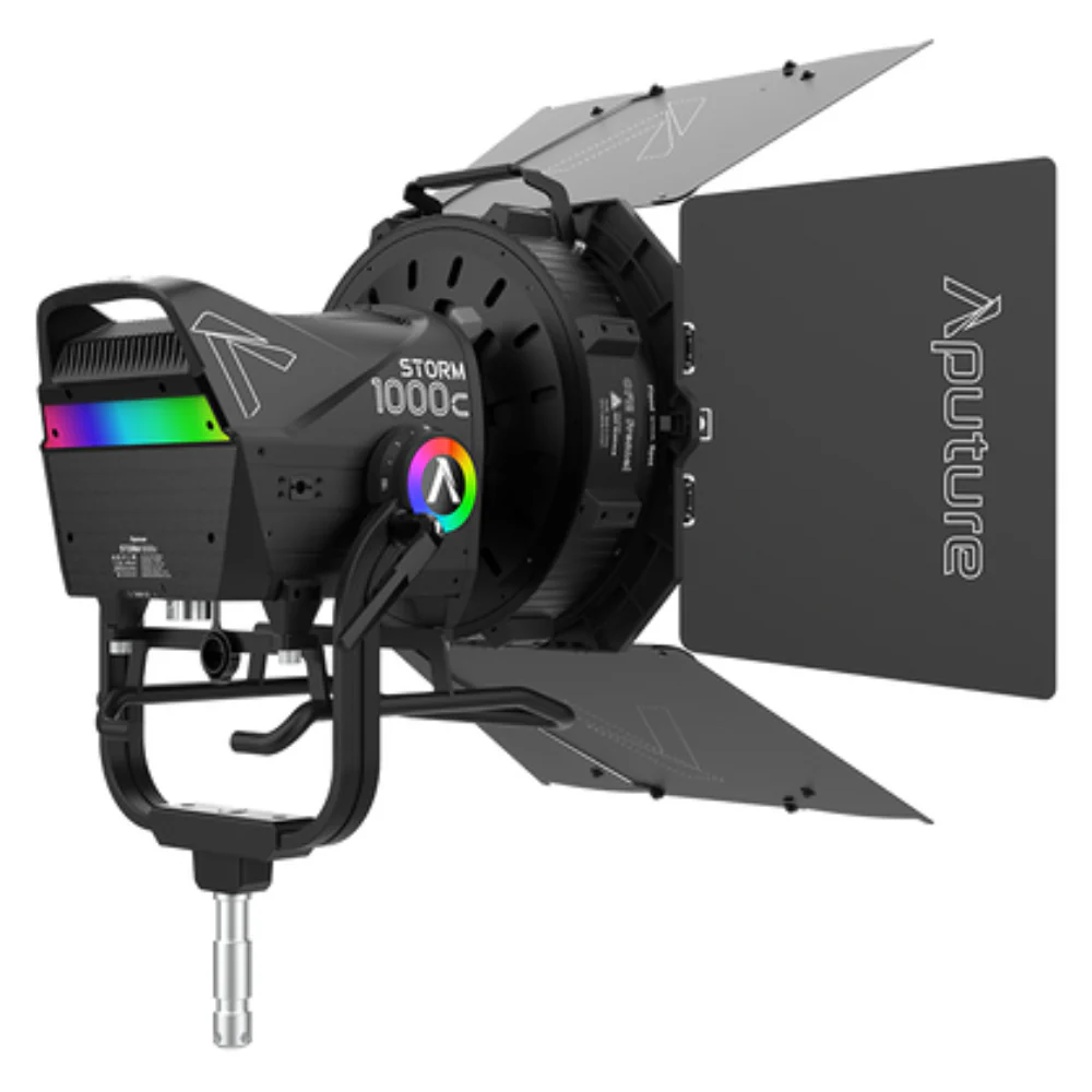 Aputure Storm 1000c Cine Kit Including CF12 Fresnel & Barndoor - Image 4