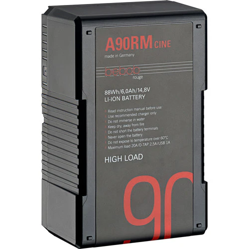 bebob A90, 155 or 290RM-CINE High Load Gold Mount Li-Ion Battery