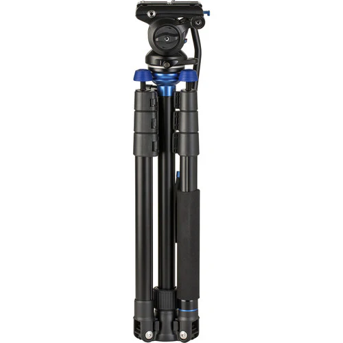 Benro A2883F Reverse-Folding Aluminum Travel Tripod with S4Pro Fluid Video Head - Image 2