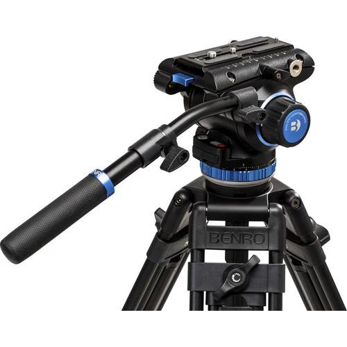 Benro C373F Carbon Fiber Single-Tube Tripod with S8Pro Fluid Video Head - Image 8