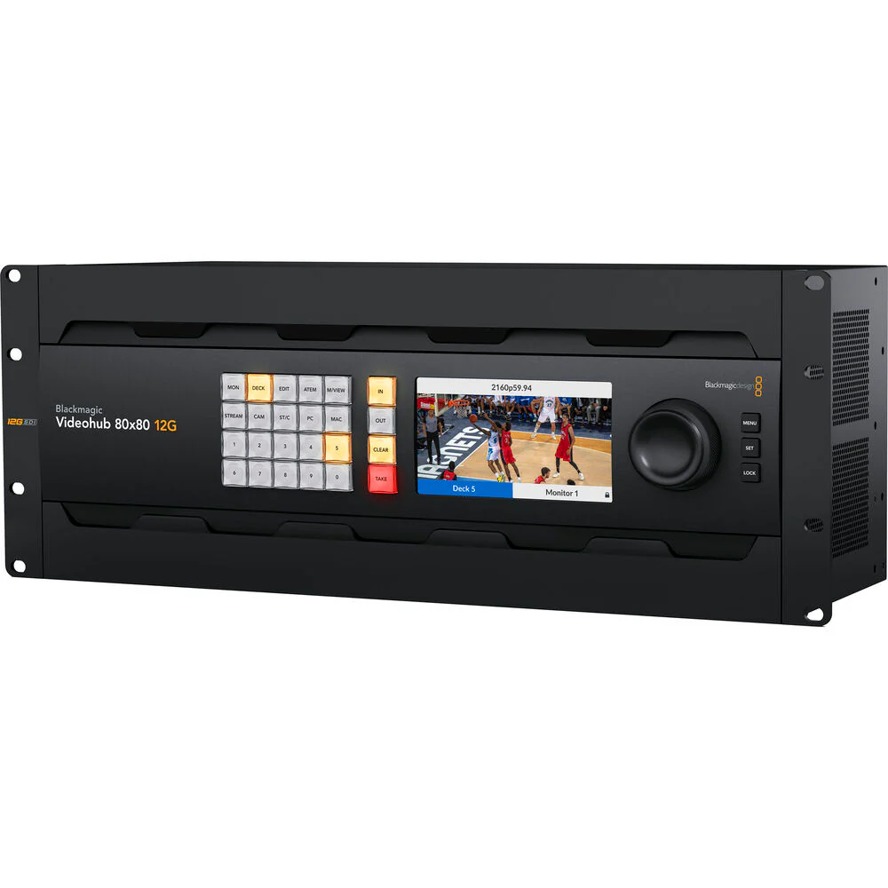 Blackmagic Videohub 80x80 12G Zero Latency Video Router - Image 2