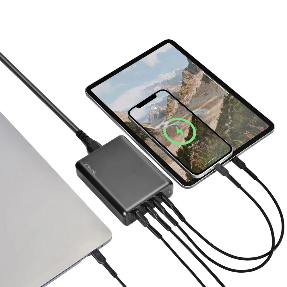 Bonelk 240W Multi-Port Desktop Charger, 3 x USB-C / 1 x USB-A - Image 10