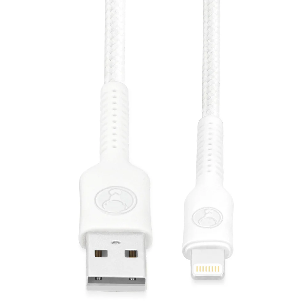 Bonelk Long-Life Easy Grip USB-A to Lightning Cable 200 cm (White) - Image 2