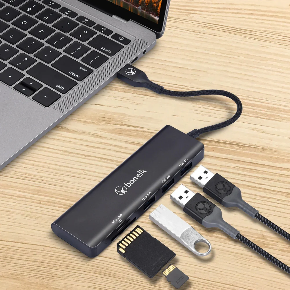 Bonelk Long-Life USB-A 5-in-1 Multiport Hub - Image 4