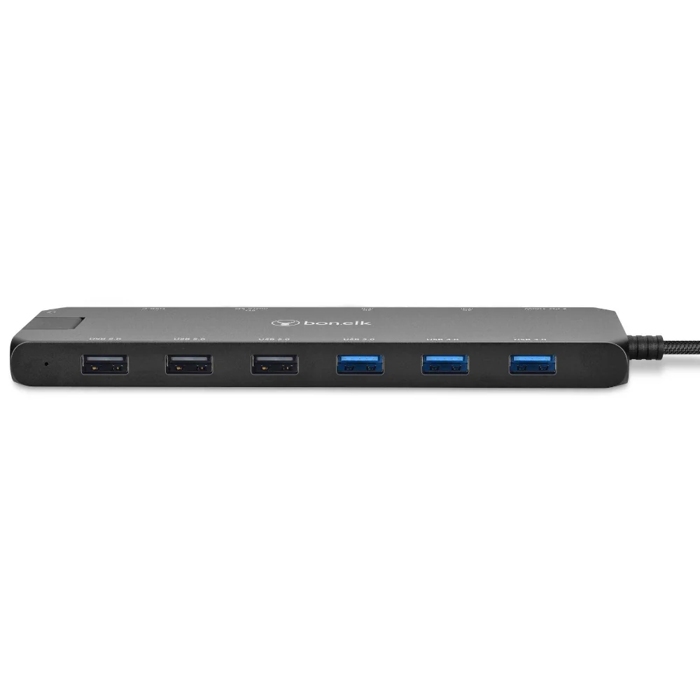 Bonelk Long-Life USB-C to 14-in-1 Multiport Hub - Black - Image 5