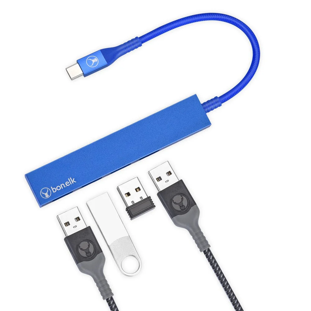 Bonelk Long-Life USB-C to 4 Port USB 3.0 Slim Hub - Image 11