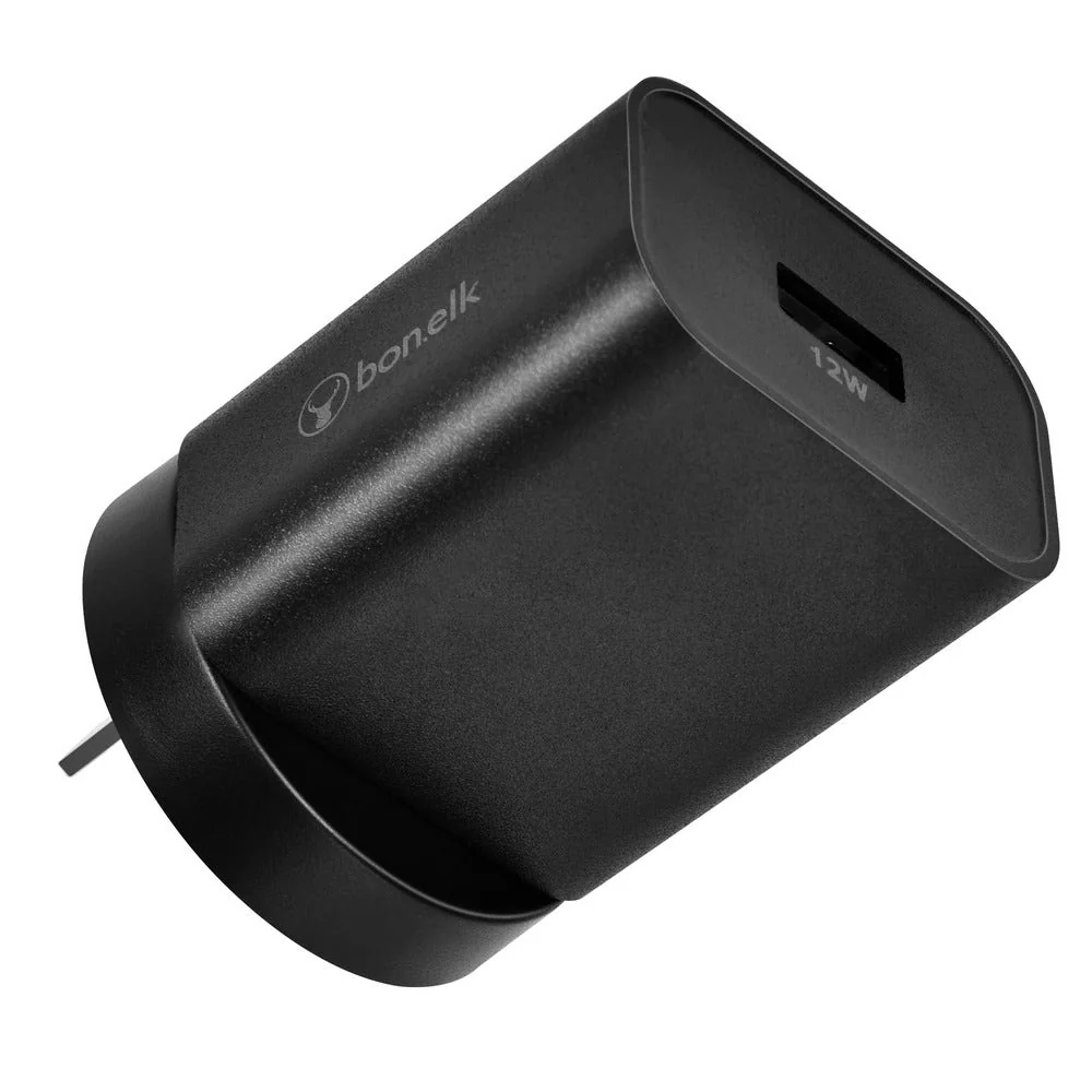 Bonelk USB-A Wall Charger, 12W - Black - Image 4