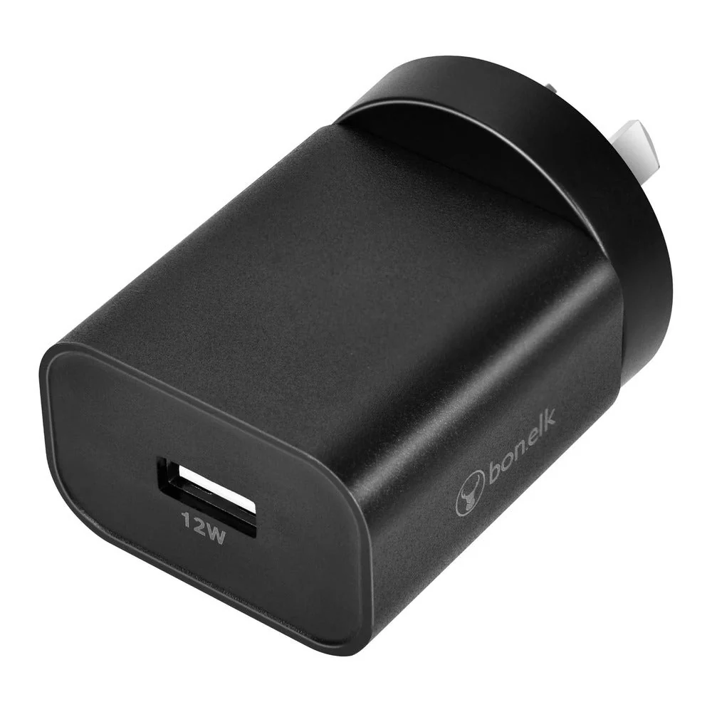 Bonelk USB-A Wall Charger, 12W - Black - Image 5