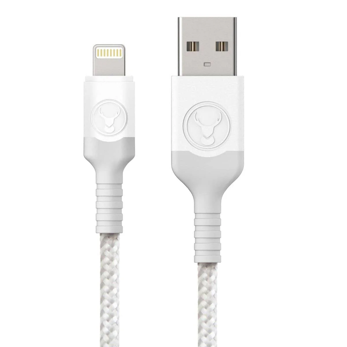 Bonelk USB to Lightning Cable Longlife Series 2 m (White/Grey) - Image 2