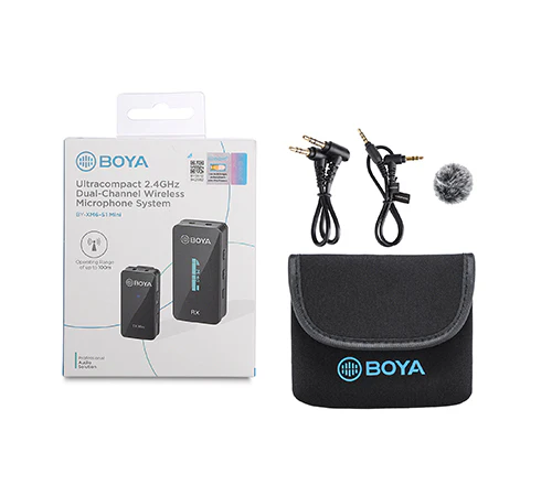BOYA BY-XM6-S1 Mini 2.4GHz Dual Channel Wireless Microphone (1+1 with Mini TX) - Image 3