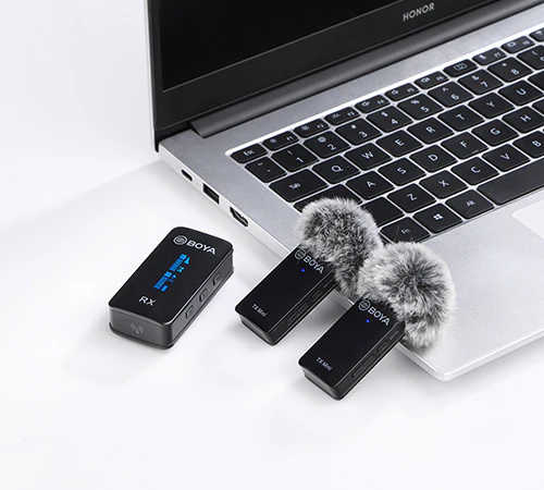 BOYA BY-XM6-S2 Mini 2.4GHz Dual Channel Wireless Microphone (1+2 with Mini TX) - Image 5