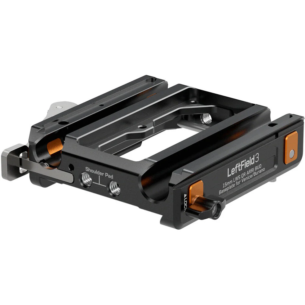 Bright Tangerine LeftField 3 ARRI BUD Compatible 15mm LWS Baseplate for Sony Burano