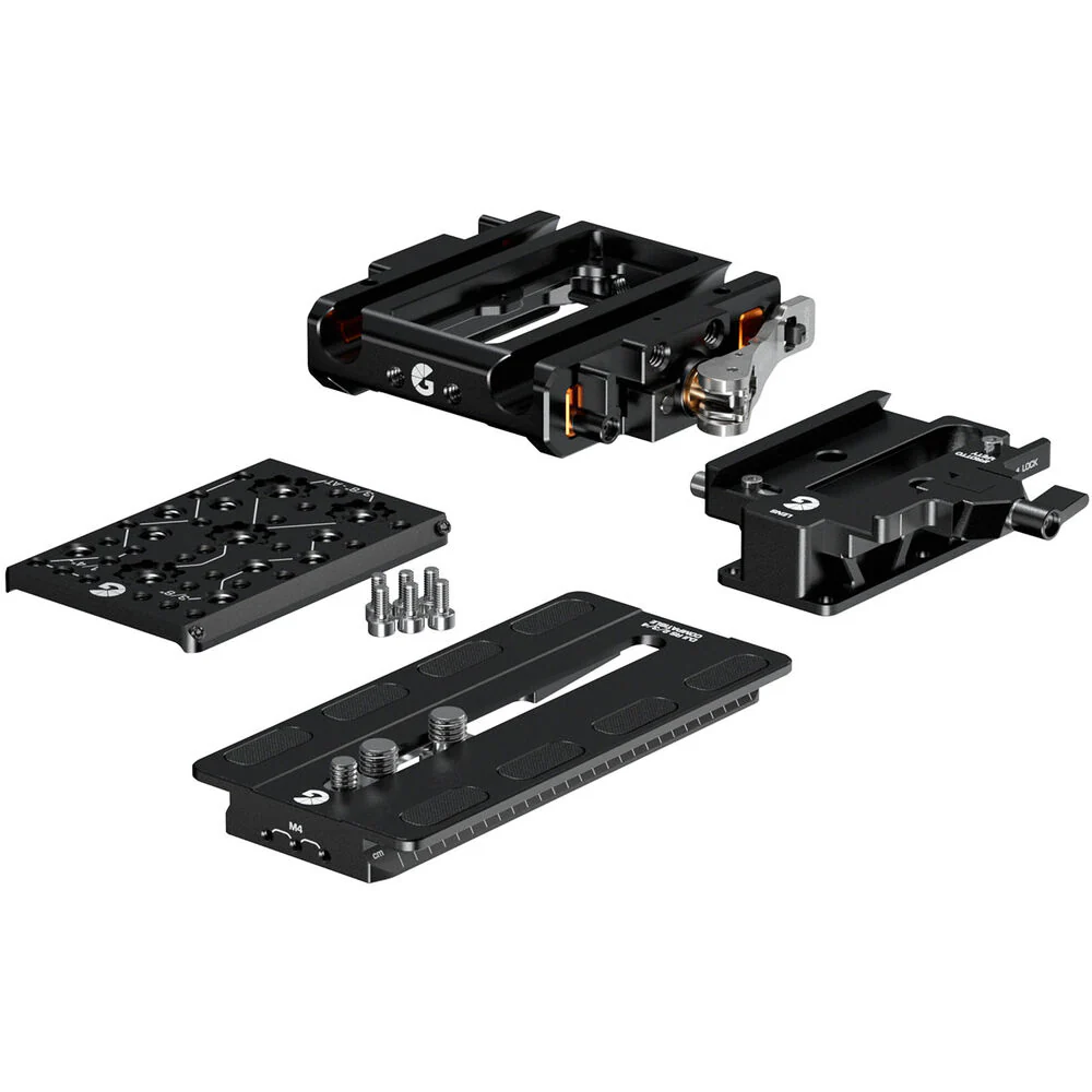 Bright Tangerine LeftField 3 QR Baseplate for RED KOMODO/KOMODO-X (DJI RS 4 & RS 3) - Image 2