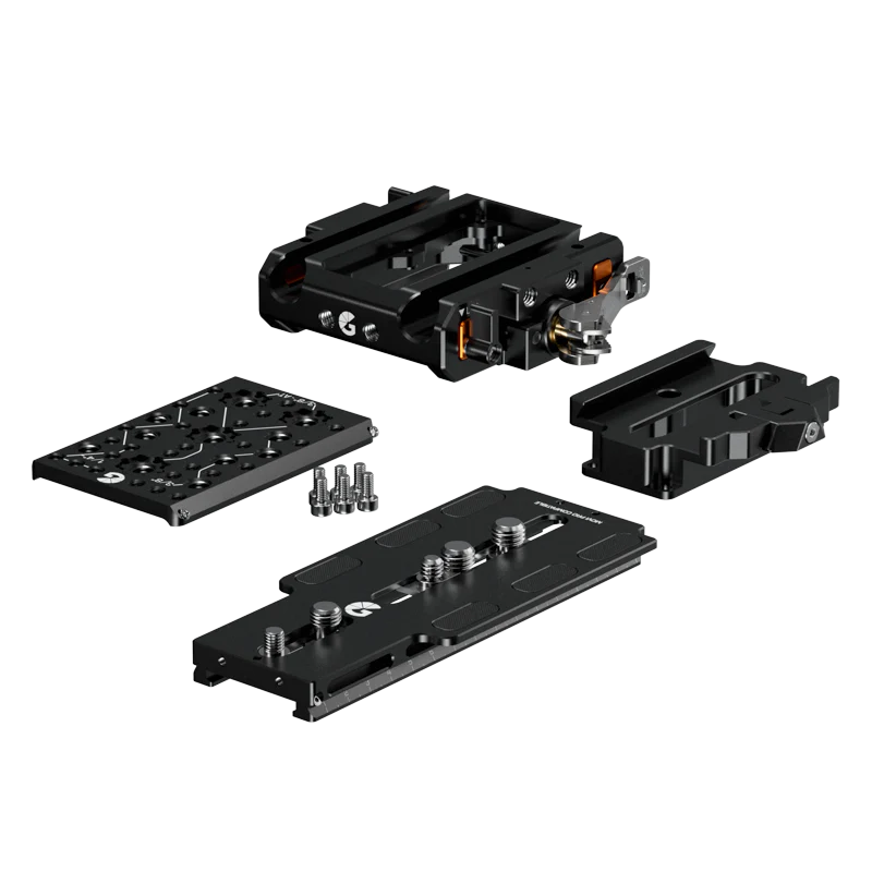 Bright Tangerine LeftField 3 QR Baseplate (Freefly Movi) for RED V-RAPTOR - Image 2