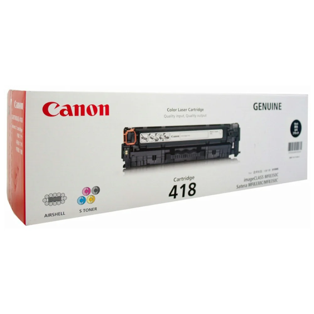 Canon CART418BK Toner Cartridge 3400 Pages - Black