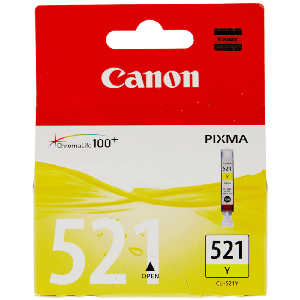 Canon CLI521Y Ink Cartridge 510 Pages - Yellow
