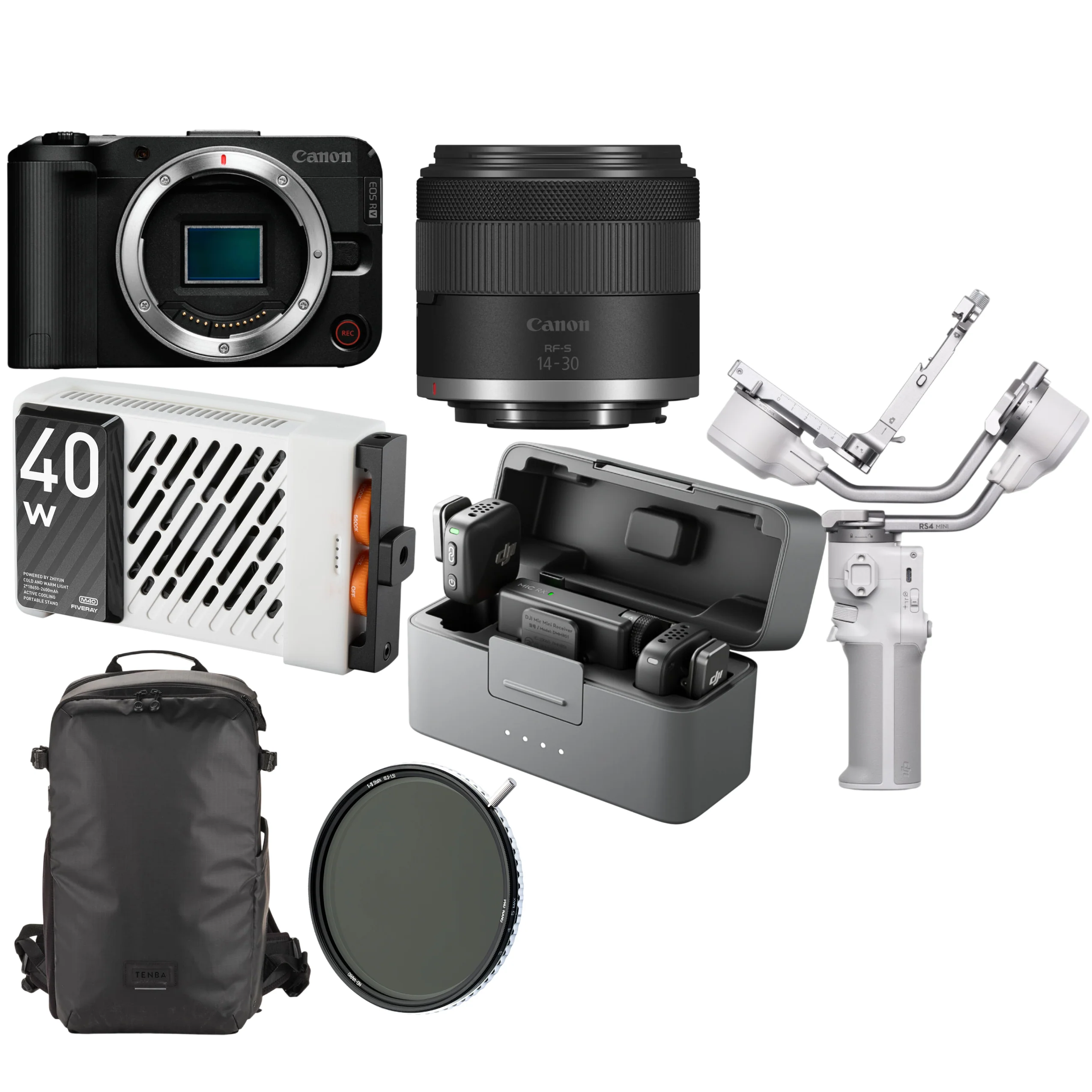 Canon EOS R50 V with RF-S 14-30mm f/4-6.3 IS STM PZ Lens (Starter Kit)