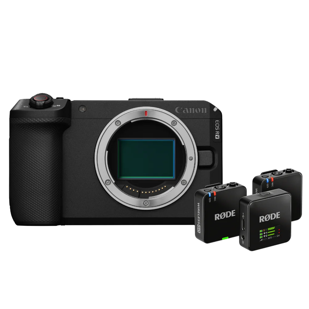 Canon EOS R6 V Body with Rode Wireless GO (Gen 3) Compact Microphone System - Image 2
