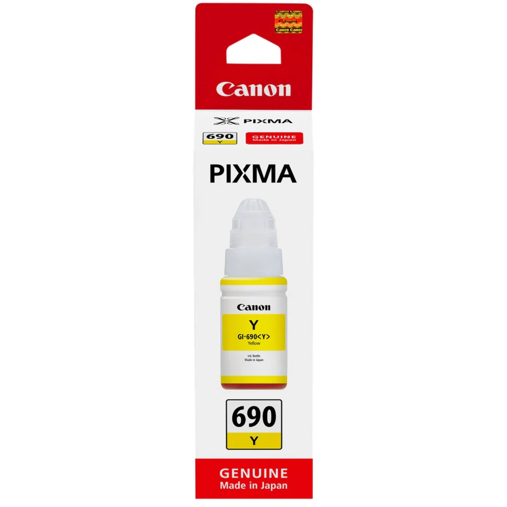 Canon GI690Y OCN High Yield Ink Refill Bottle - Yellow