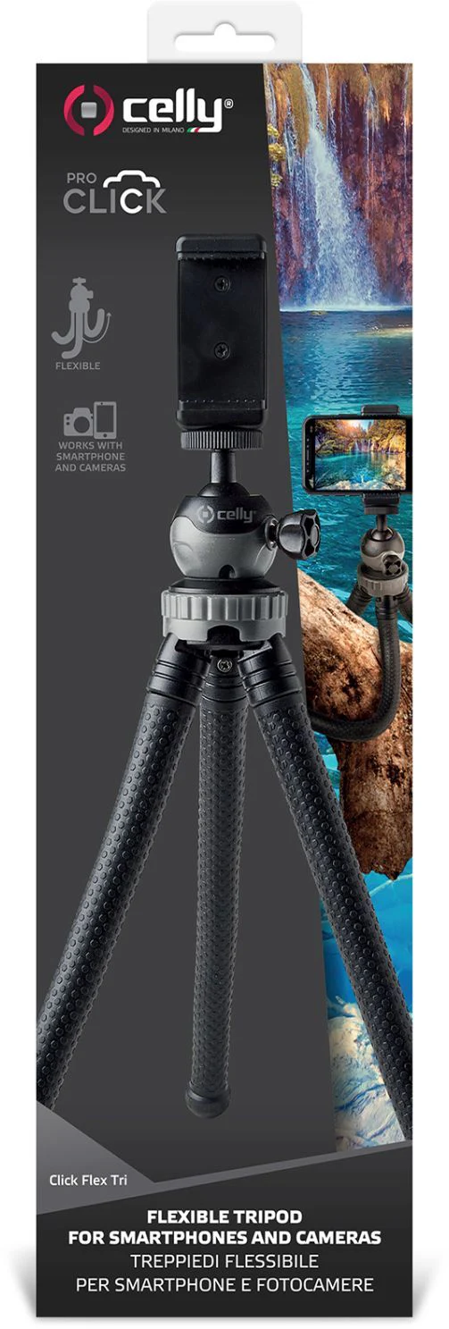 Celly Flexible Tripod for DSLR, 31cm High, 3kg Payload - Image 2