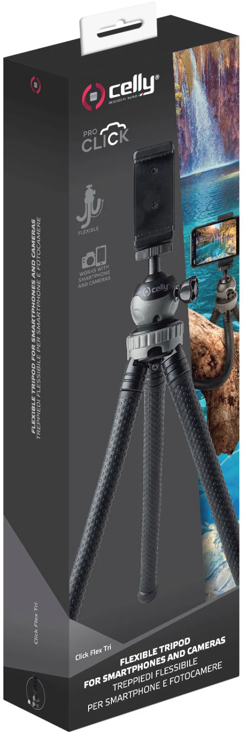 Celly Flexible Tripod for DSLR, 31cm High, 3kg Payload - Image 3