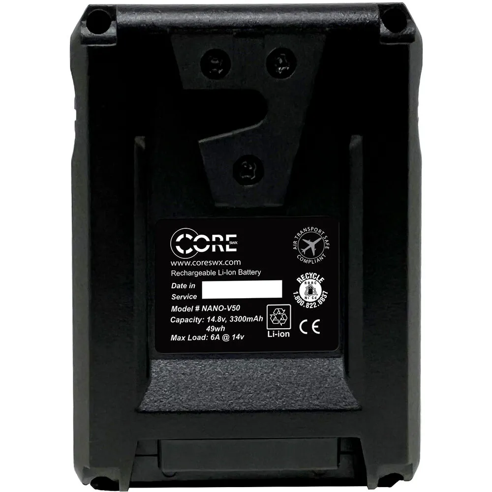 Core SWX Nano Micro 50 Lithium Ion Battery V Mount - Image 2