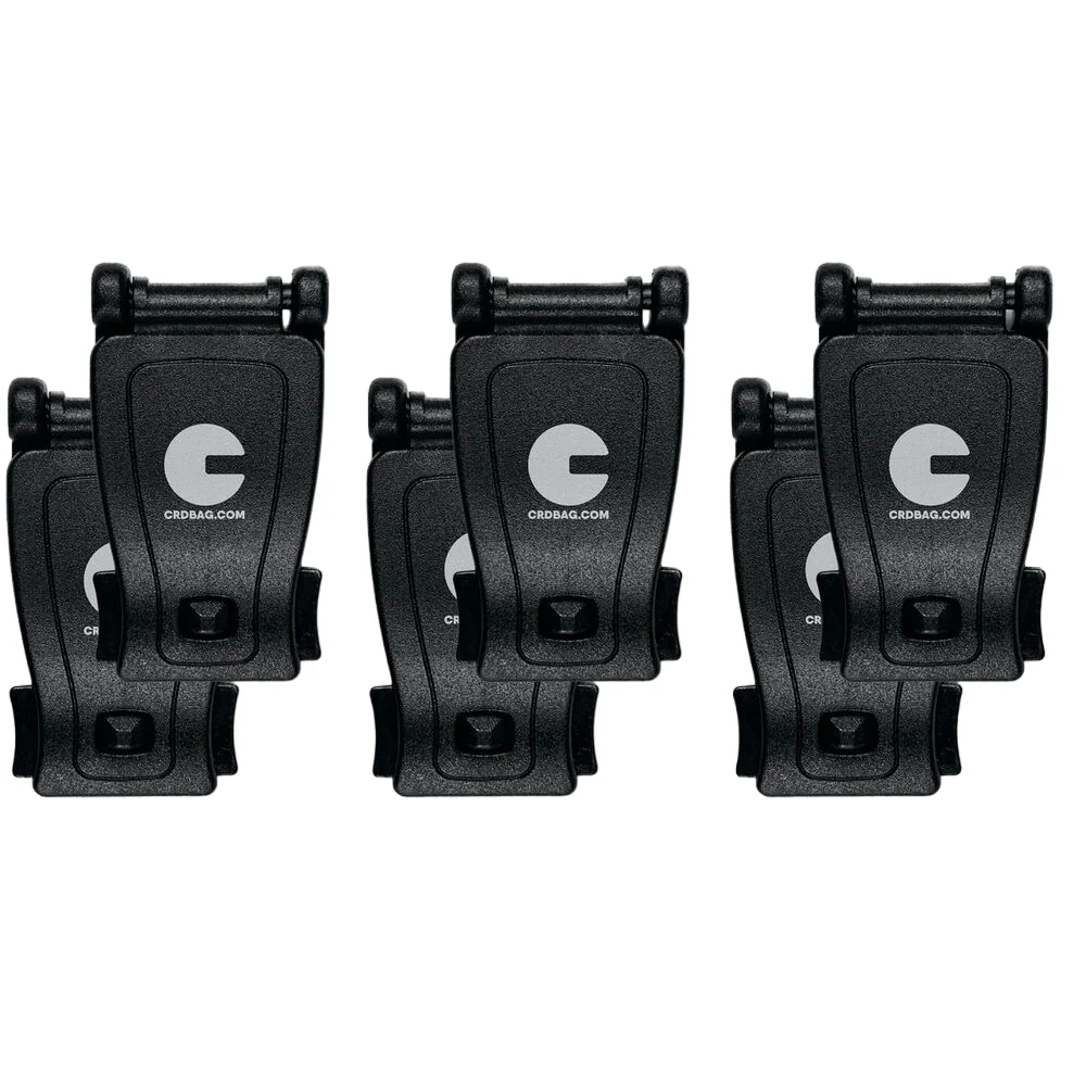 CRDBAG Nylon Buckle for MOLLE/PALS System (6-Pack)