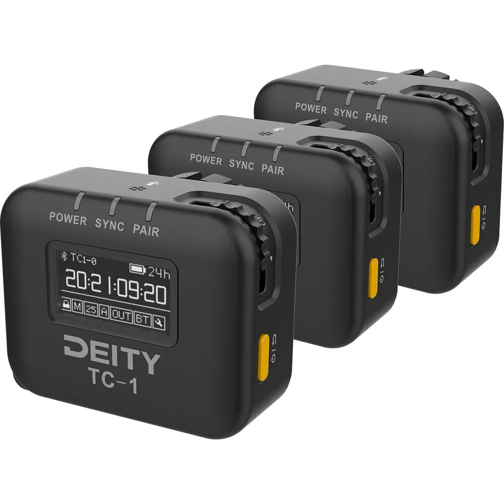Deity TC-1 Wireless Timecode Box 3 Pack Kit