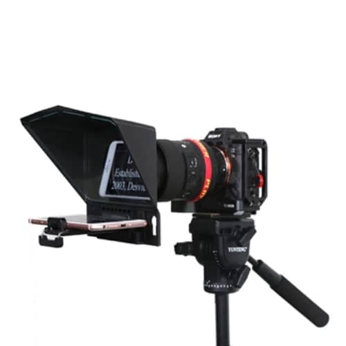 Desview T2 Teleprompter for Smartphone/Tablet/DSLR Camera w/ Lens Adapter Rings - Image 3