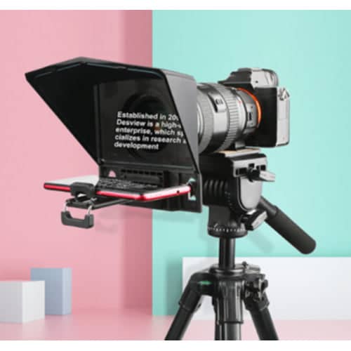 Desview T2 Teleprompter for Smartphone/Tablet/DSLR Camera w/ Lens Adapter Rings - Image 9