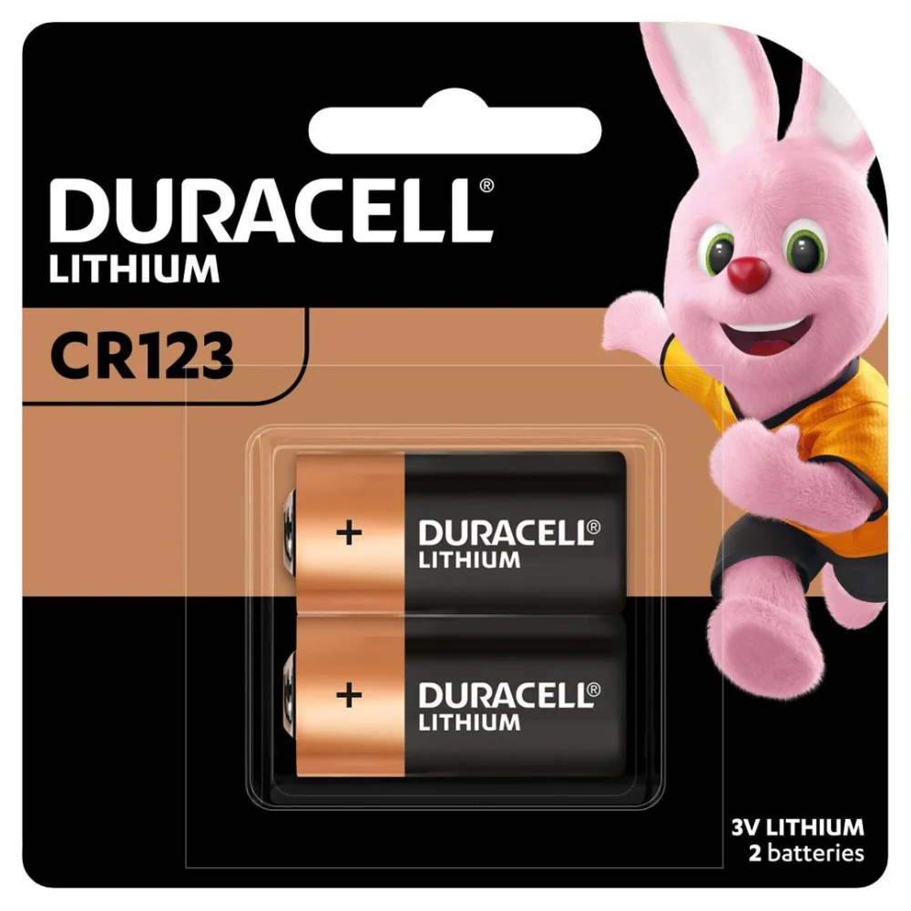 Duracell High Power Lithium CR123 Batteries (2 Pack)