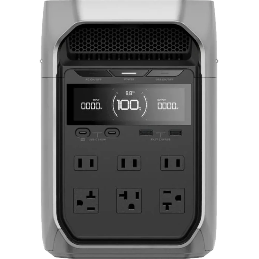EcoFlow Delta 3 Plus Power Station with 1800W AC Output & Built in 1024Wh (85Ah@12V) Battery - Image 2