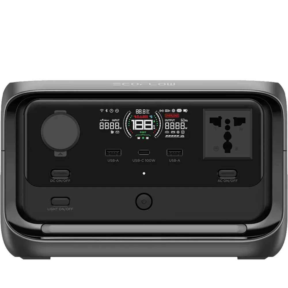 EcoFlow River 3 Plus Portable Power Station with 600W AC Output & Built in 286Wh (23Ah@12V) LFP Battery - Image 2