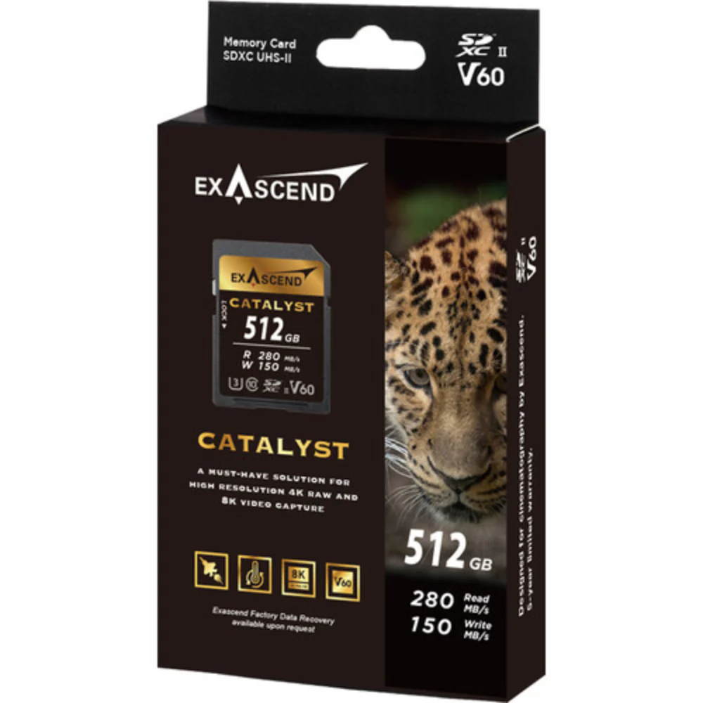 Exascend Catalyst SDXC 280MB/s UHS-II Memory Card - V60 - Image 5