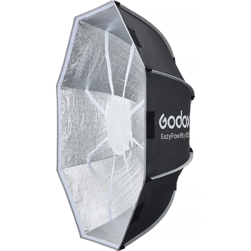 Godox EazyFlow Bty 85cm Collapsible Beauty Dish with Bowens Mount (Black/White) - Image 6