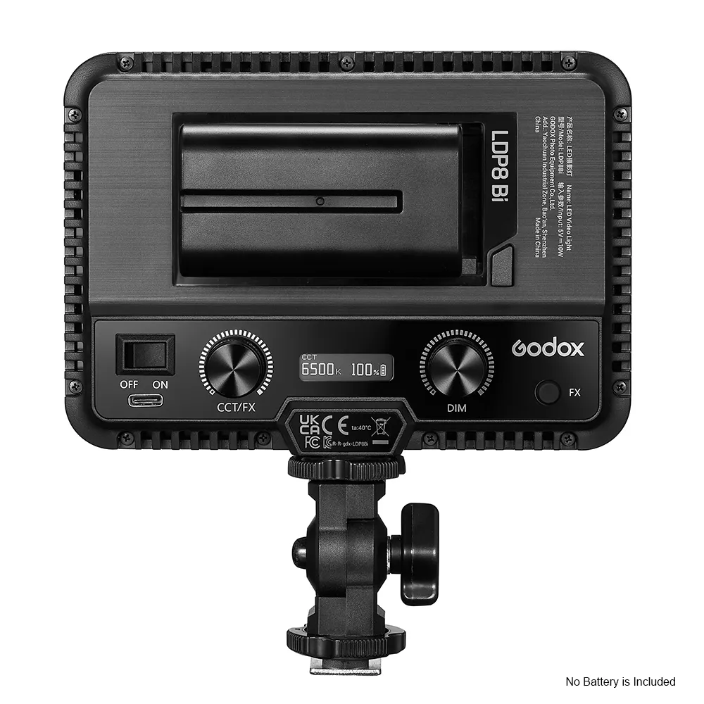Godox LDP8BI 8w Bi Colour LED Light Inc Coldshoe - Image 2
