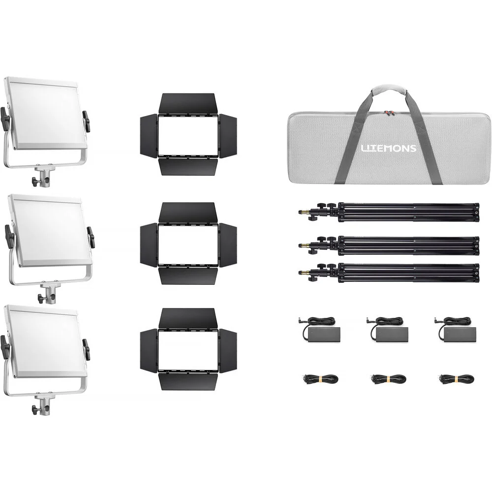 Godox Litemons LP400Bi Bi-Colour LED Light Panel (3-Light Kit) - Image 9