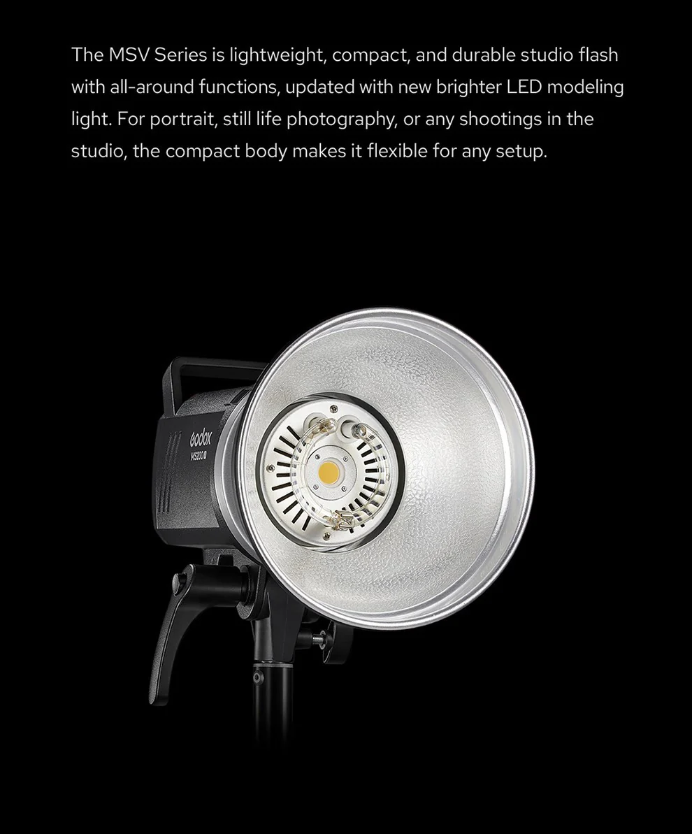 Godox Ms 300 Studio Flash 300Ws With Led Modelling - Image 5