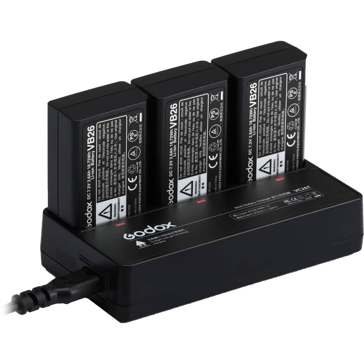 Godox VC26T Multi-Battery Charger for V1 - Image 2