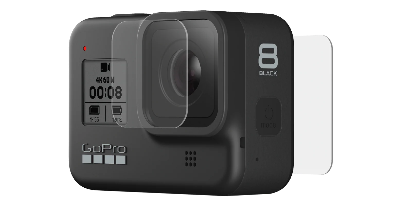 GoPro Tempered Glass Lens + Screen Protectors - HERO8 Black