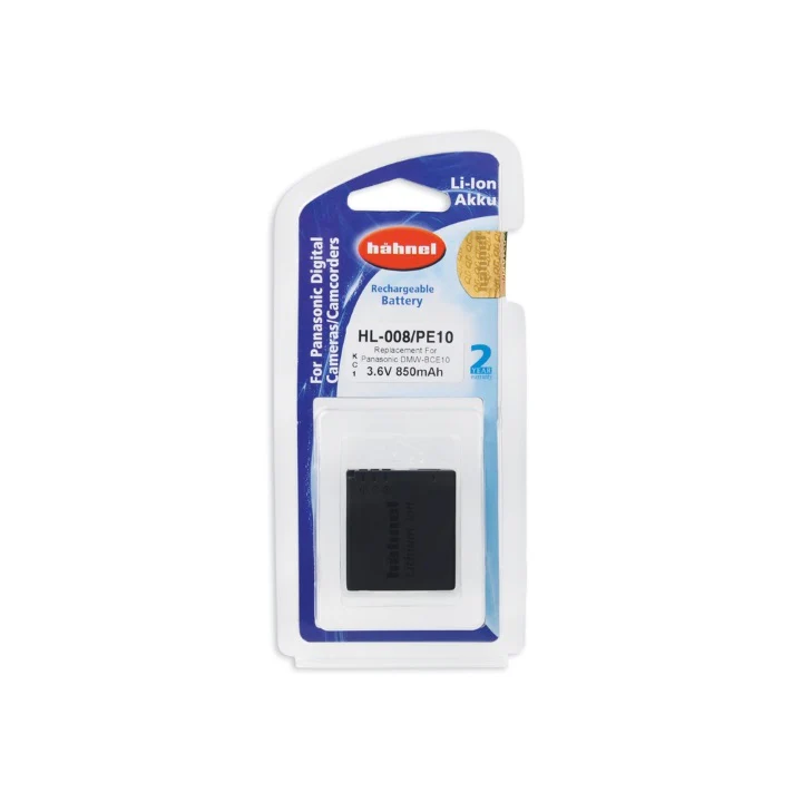 Hahnel CGA-S008/BCE10 850mAh 3.6V Battery for Panasonic