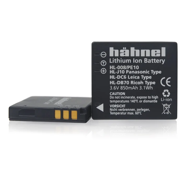 Hahnel CGA-S008/BCE10 850mAh 3.6V Battery for Panasonic - Image 2