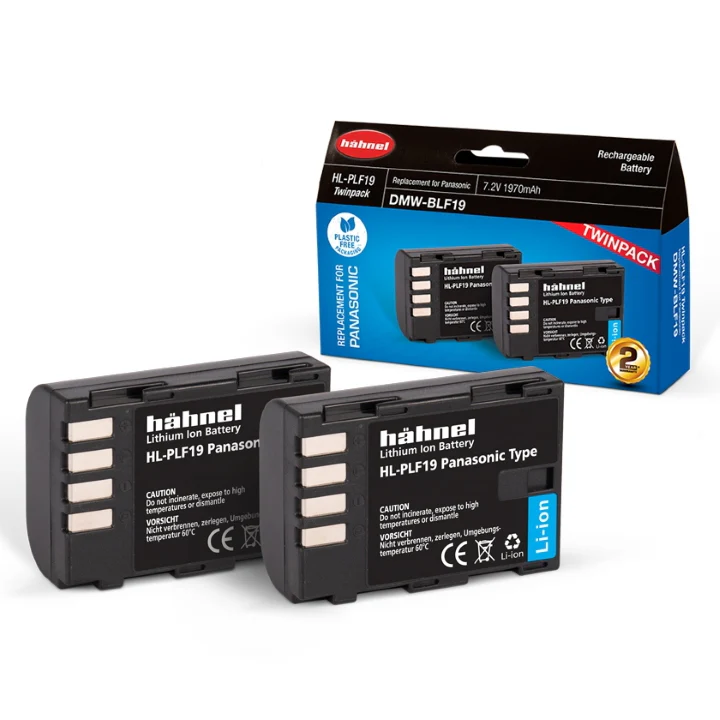 Hahnel Digital Still battery HL-PLF19 Twin Pack for Pana 1970mAh 7.2V - Image 2